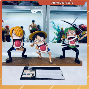 Mô hình Bộ 3 tấu hài Luffy Zoro Sanji cao 10cm NTKFIGURE - MH0023